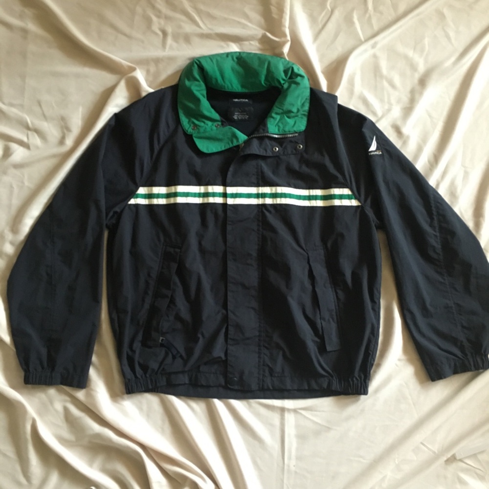 VINTAGE NAUTICA NS-83 HOODED WINDBREAKER JACKET